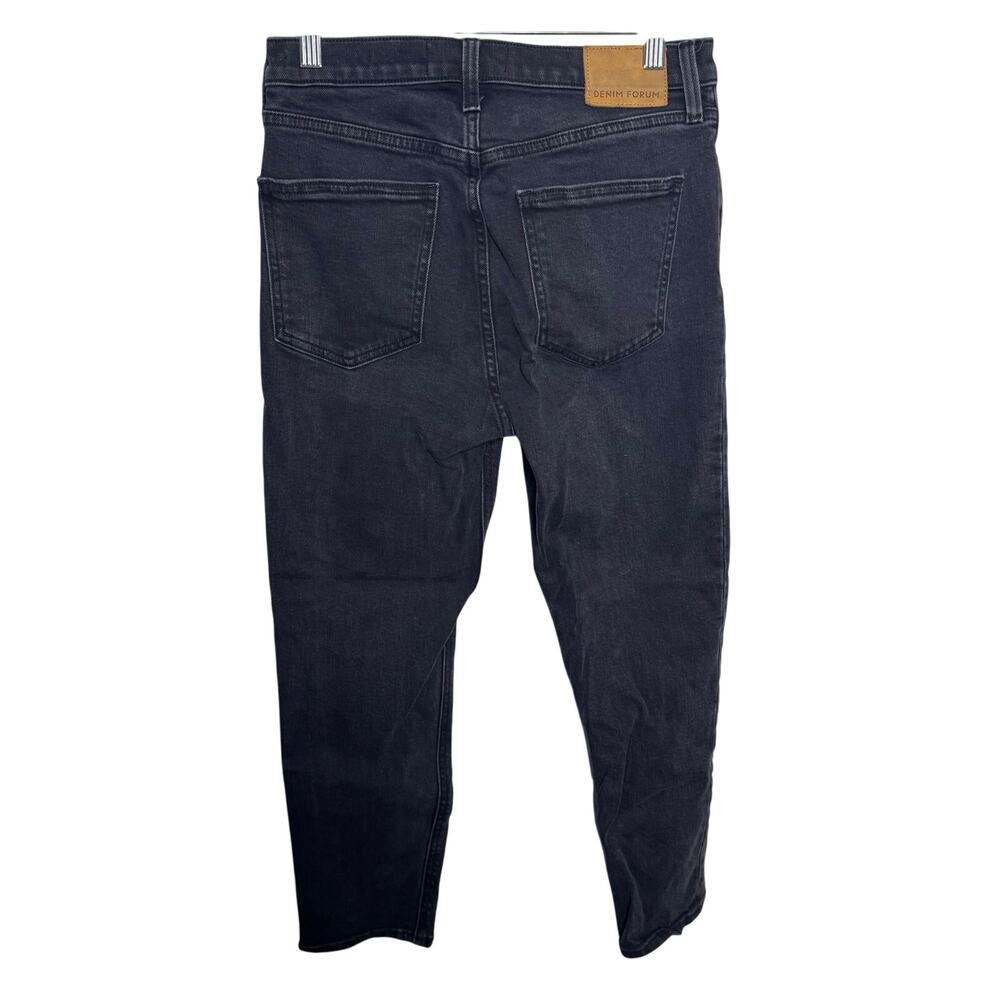 Denim Forum The Yoko High Rise Slim‎ Crop Black Jeans Size 27 Button Fly - Picture 2 of 14